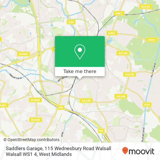 Saddlers Garage, 115 Wednesbury Road Walsall Walsall WS1 4 map