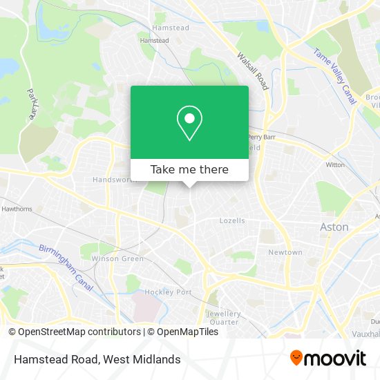 Hamstead Road map