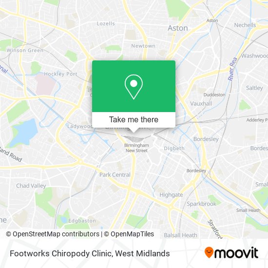 Footworks Chiropody Clinic map