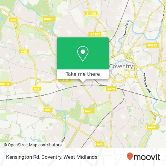 Kensington Rd, Coventry map