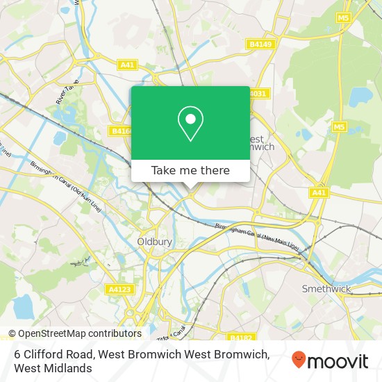 6 Clifford Road, West Bromwich West Bromwich map