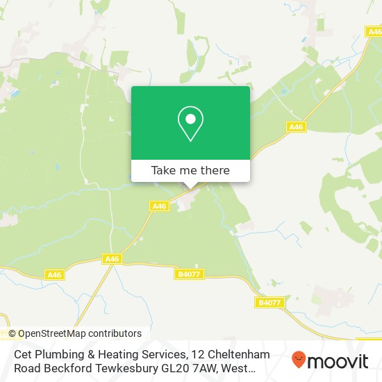 Cet Plumbing & Heating Services, 12 Cheltenham Road Beckford Tewkesbury GL20 7AW map