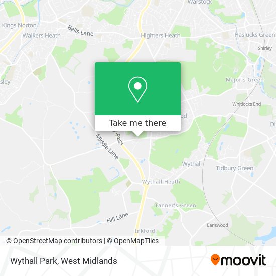Wythall Park map