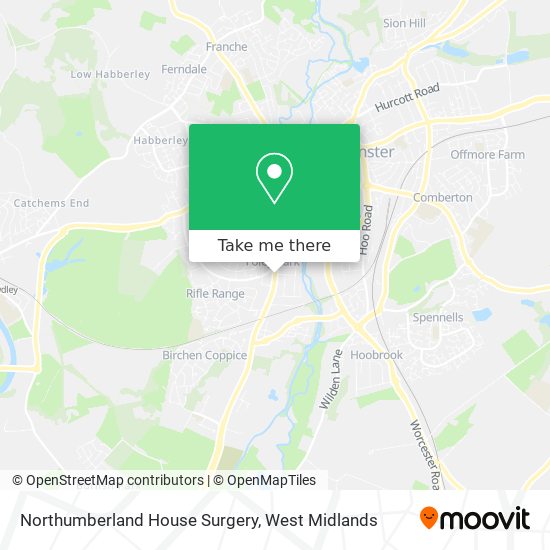 Northumberland House Surgery map