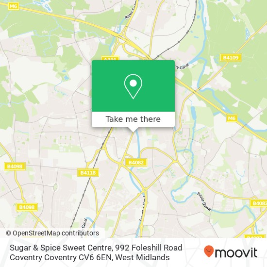 Sugar & Spice Sweet Centre, 992 Foleshill Road Coventry Coventry CV6 6EN map