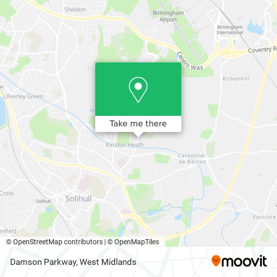 Damson Parkway map