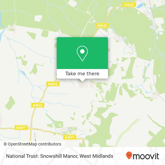 National Trust: Snowshill Manor map