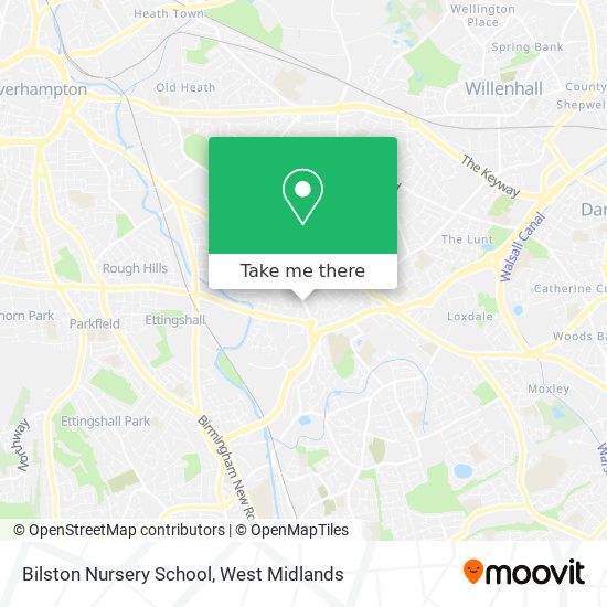 Bilston Nursery School map