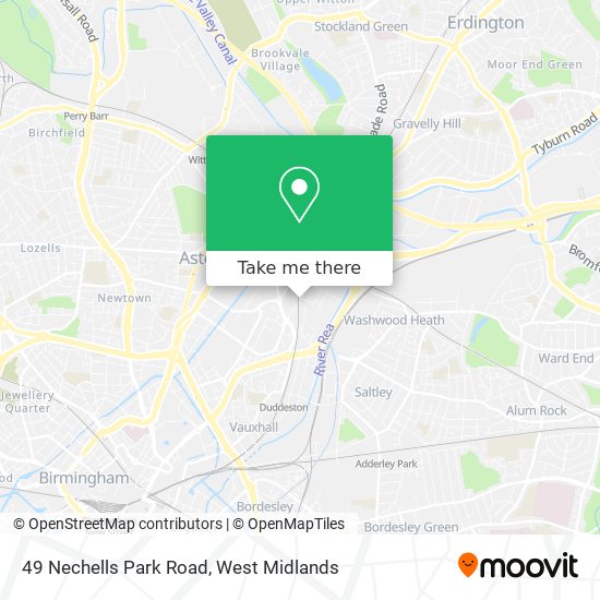 49 Nechells Park Road map