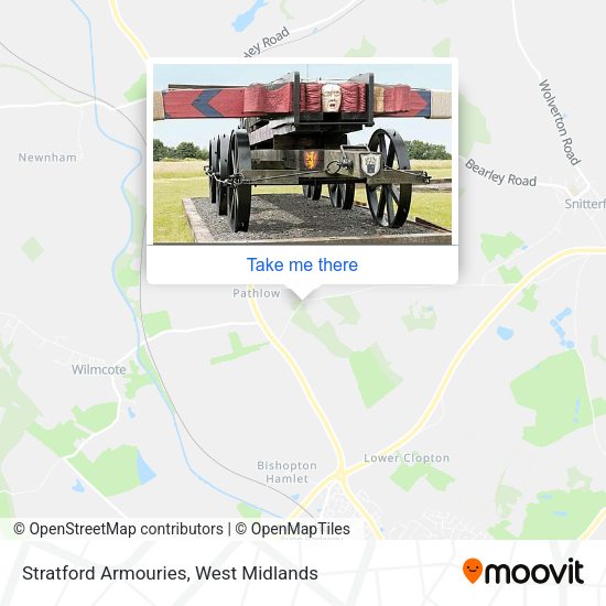 Stratford Armouries map