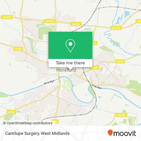 Cantilupe Surgery, St Owen Street Hereford Hereford HR1 2 map