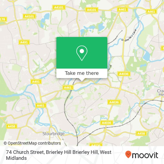 74 Church Street, Brierley Hill Brierley Hill map