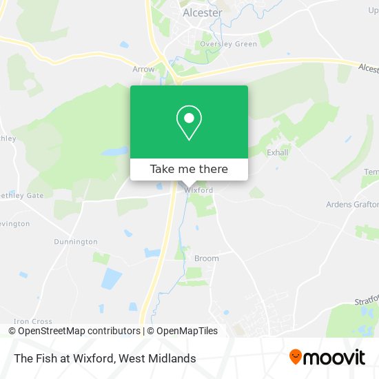 The Fish at Wixford map