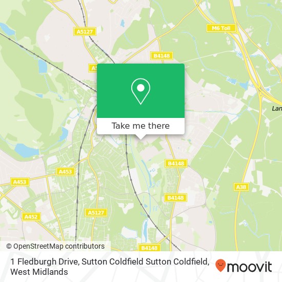 1 Fledburgh Drive, Sutton Coldfield Sutton Coldfield map