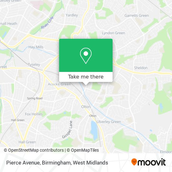 Pierce Avenue, Birmingham map