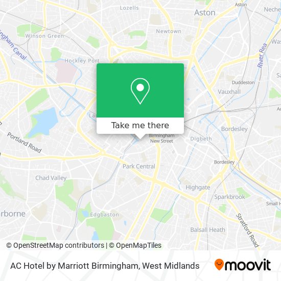AC Hotel by Marriott Birmingham map