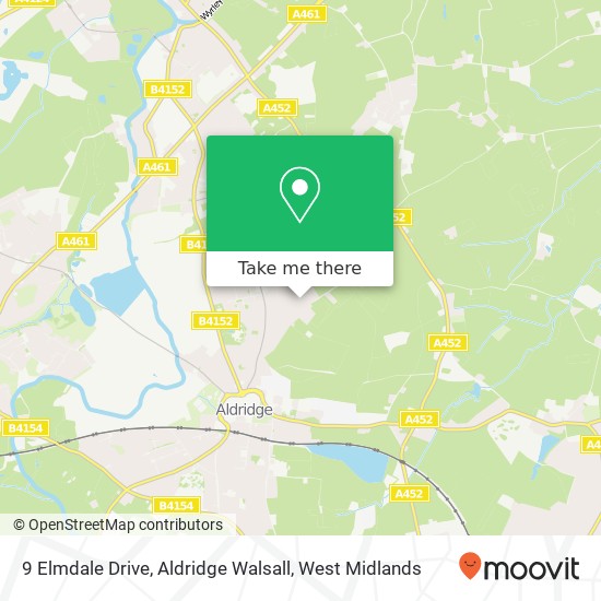 9 Elmdale Drive, Aldridge Walsall map