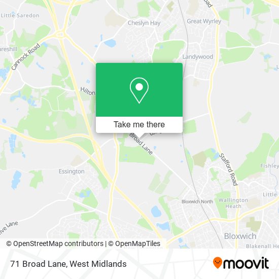 71 Broad Lane map