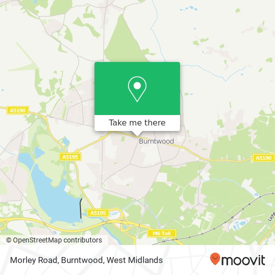 Morley Road, Burntwood map