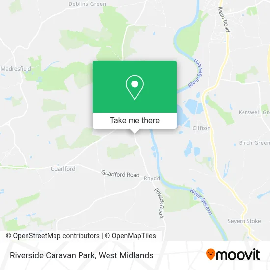 Riverside Caravan Park map