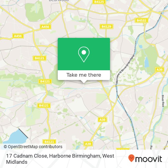 17 Cadnam Close, Harborne Birmingham map