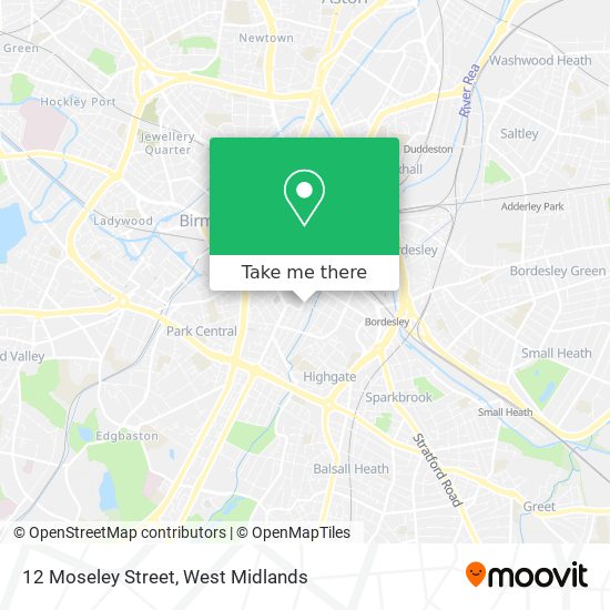 12 Moseley Street map