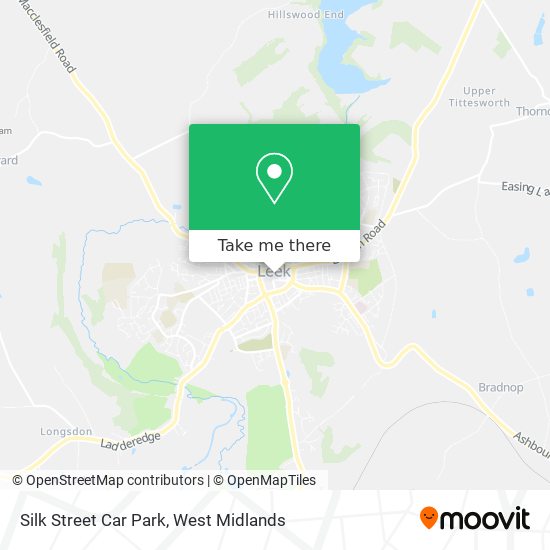 Silk Street Car Park map