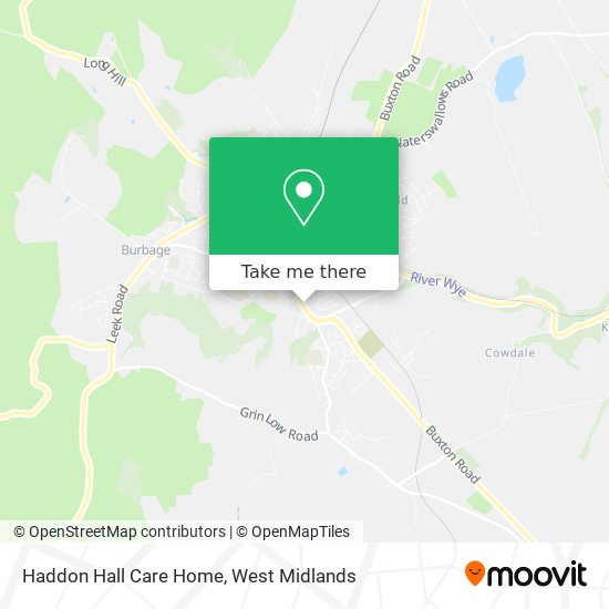 Haddon Hall Care Home map