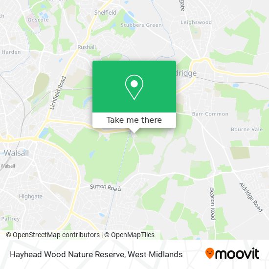 Hayhead Wood Nature Reserve map