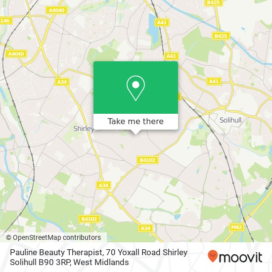 Pauline Beauty Therapist, 70 Yoxall Road Shirley Solihull B90 3RP map