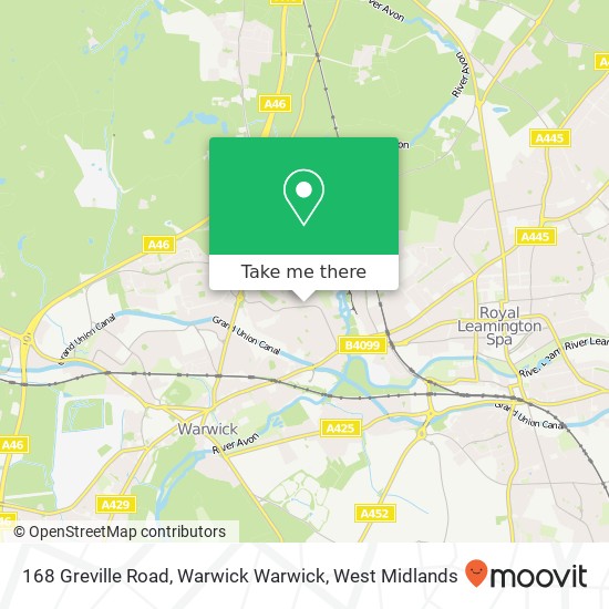 168 Greville Road, Warwick Warwick map