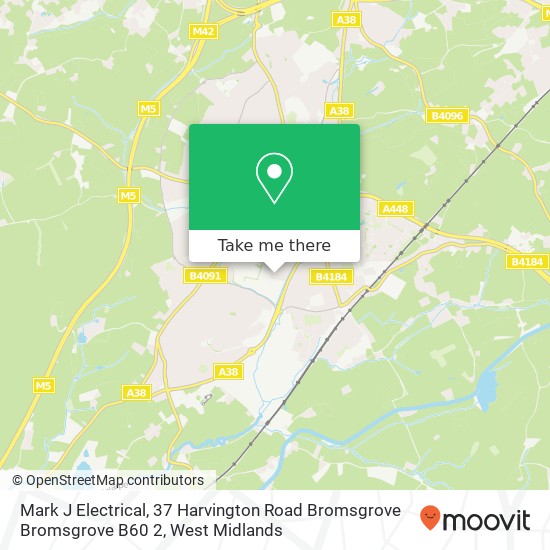 Mark J Electrical, 37 Harvington Road Bromsgrove Bromsgrove B60 2 map