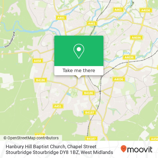 Hanbury Hill Baptist Church, Chapel Street Stourbridge Stourbridge DY8 1BZ map