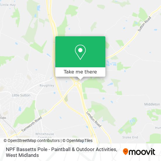 NPF Bassetts Pole - Paintball & Outdoor Activities map