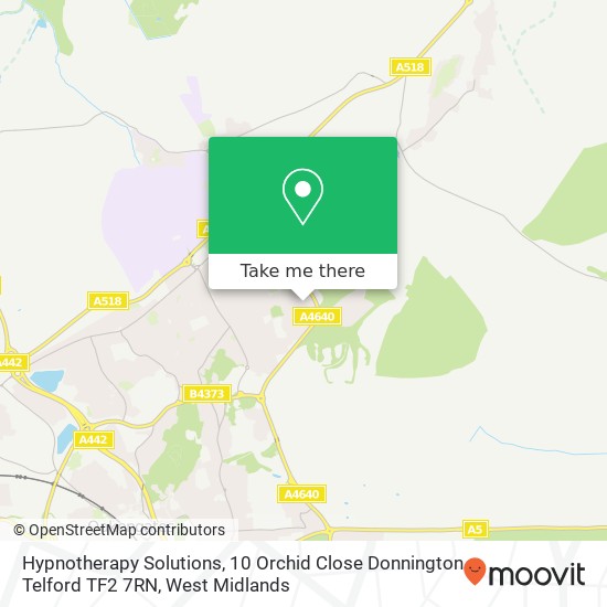 Hypnotherapy Solutions, 10 Orchid Close Donnington Telford TF2 7RN map