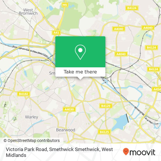 Victoria Park Road, Smethwick Smethwick map