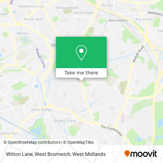 Witton Lane, West Bromwich map
