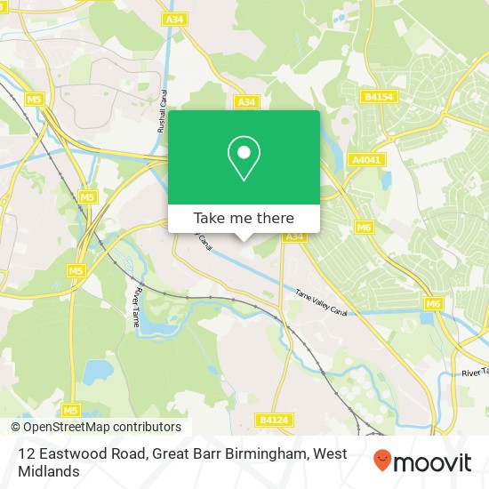 12 Eastwood Road, Great Barr Birmingham map