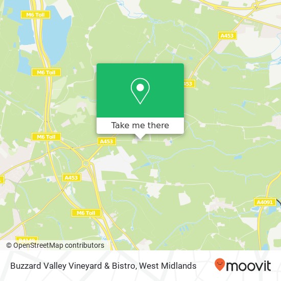 Buzzard Valley Vineyard & Bistro, Shirrall Drive Sutton Coldfield Sutton Coldfield B78 3 map