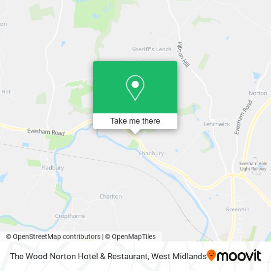 The Wood Norton Hotel & Restaurant map
