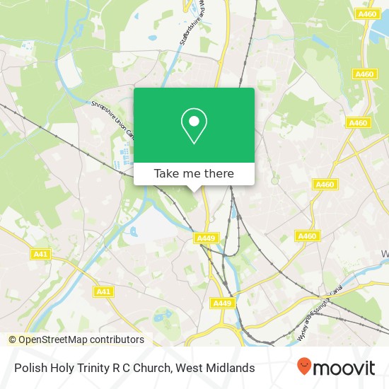 Polish Holy Trinity R C Church, Green Drive Oxley Wolverhampton WV10 6DW map