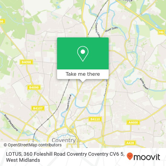 LOTUS, 360 Foleshill Road Coventry Coventry CV6 5 map