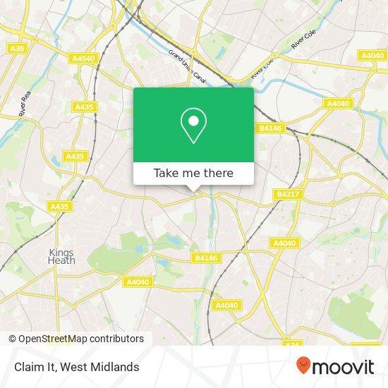 Claim It, 12 Springfield Road Moseley Birmingham B13 9NY map