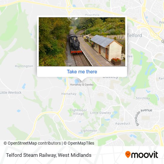 How to get to Telford Steam Railway in Horsehay & Lightmoor by bus or