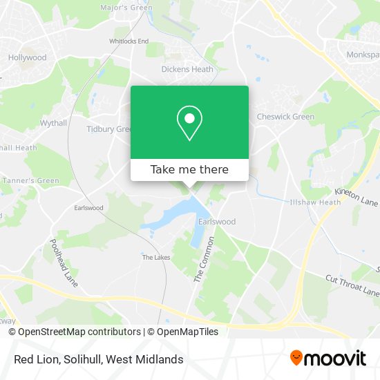 Red Lion, Solihull map