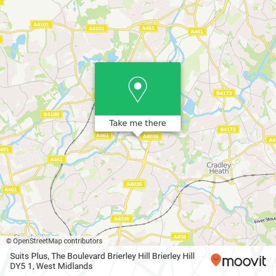 Suits Plus, The Boulevard Brierley Hill Brierley Hill DY5 1 map