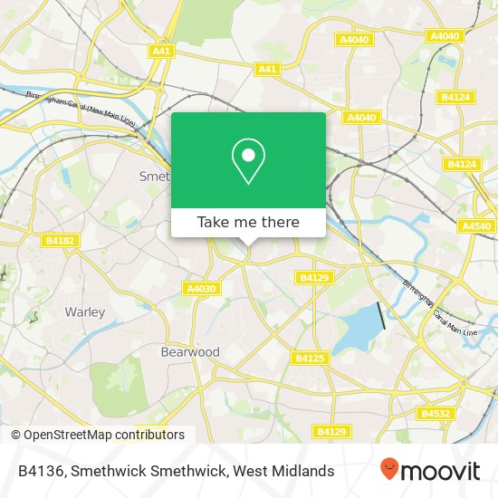 B4136, Smethwick Smethwick map