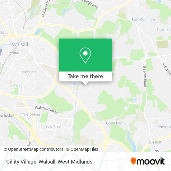 Gillity Village, Walsall map
