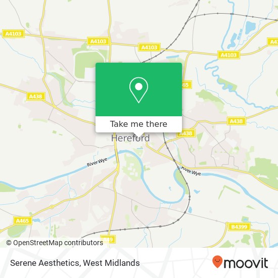 Serene Aesthetics, St Owen Street Hereford Hereford HR1 2 map