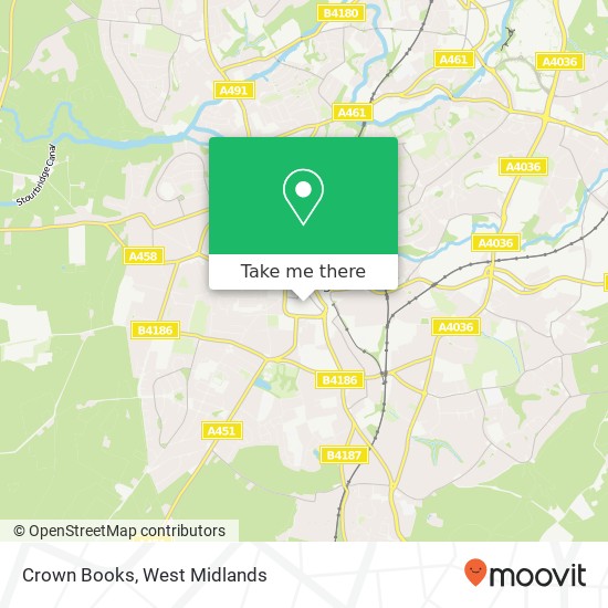 Crown Books map